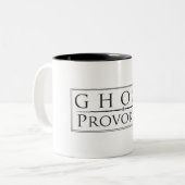 2 Couleurs Tasse de café de Provokers de fantôme (Devant gauche)