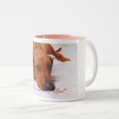 2 Couleurs Tasse de café de Rhodesian Ridgeback (Devant droit)