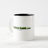 2 Couleurs Tasse de café de "RISQUE d'IRRADIATION" de lac (Devant gauche)