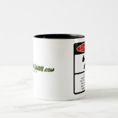 2 Couleurs Tasse de café de "RISQUE d'IRRADIATION" de lac (Centre)