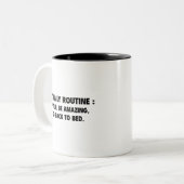 2 Couleurs Tasse de café de routine quotidienne (Devant gauche)