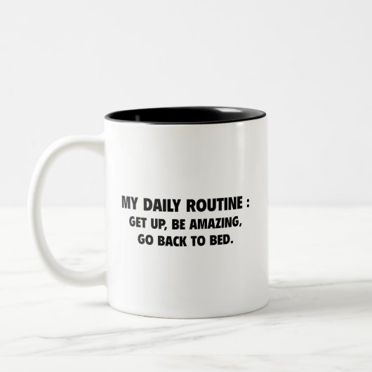 2 Couleurs Tasse de café de routine quotidienne (Gauche)