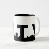 2 Couleurs Tasse de café de San Francisco (Devant droit)