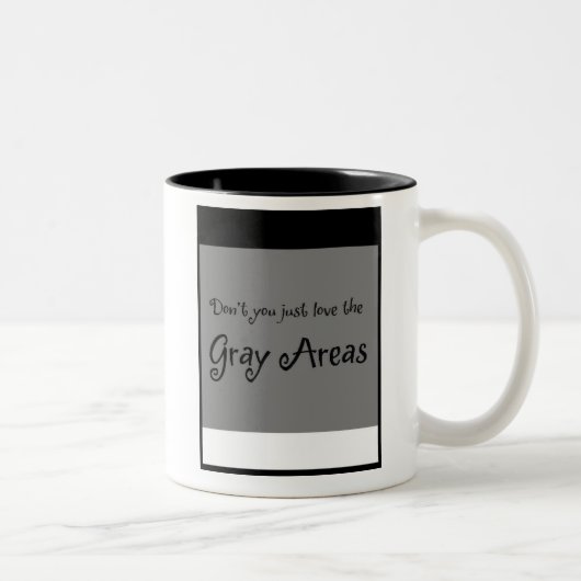 2 Couleurs Tasse de café de secteur gris (Droit)