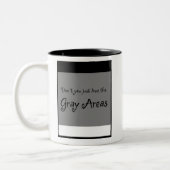 2 Couleurs Tasse de café de secteur gris (Gauche)
