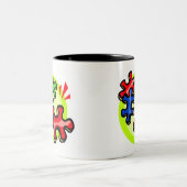 2 Couleurs Tasse de café de sensibilisation sur l'autisme (Centre)