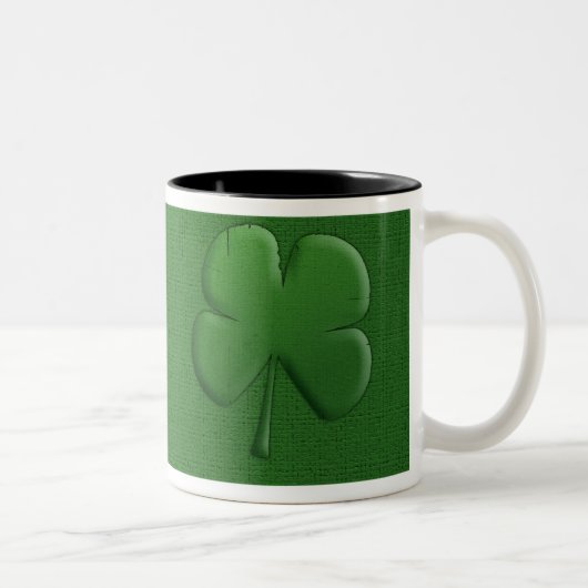 2 Couleurs Tasse de café de shamrock (Droit)