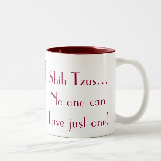 2 Couleurs Tasse de café de Shih Tzu (Droit)