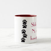 2 Couleurs Tasse de café de Shih Tzu (Centre)