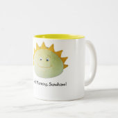 2 Couleurs Tasse de café de soleil bonjour par ThinkFun (Devant droit)