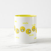 2 Couleurs tasse de café de sourire (Centre)