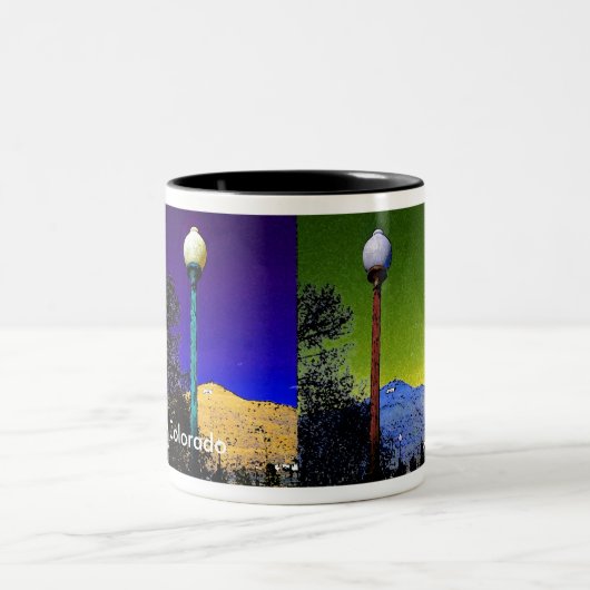 2 Couleurs Tasse de café de style d'art de bruit (Centre)