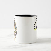 2 Couleurs Tasse de café de tigre de bande dessinée (Centre)