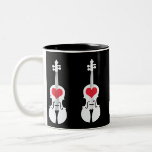 2 Couleurs Tasse de café de violon