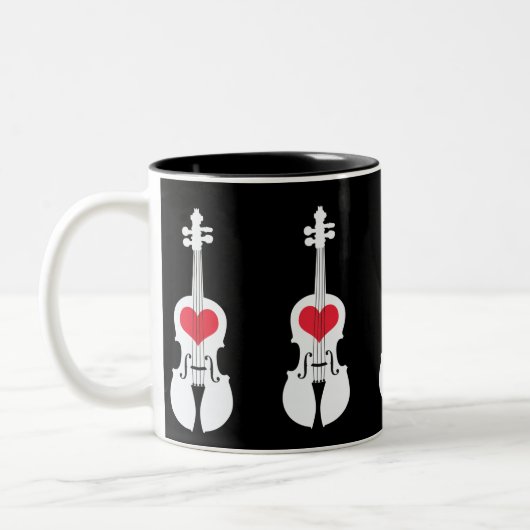 2 Couleurs Tasse de café de violon (Gauche)