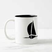 2 Couleurs Tasse de café de voiliers (Gauche)