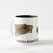 2 Couleurs Tasse de café de "voyou" (Devant gauche)