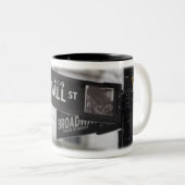 2 Couleurs Tasse de café de Wall Street (Devant droit)
