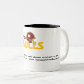 2 Couleurs Tasse de café de Washington Redbulls (Devant droit)