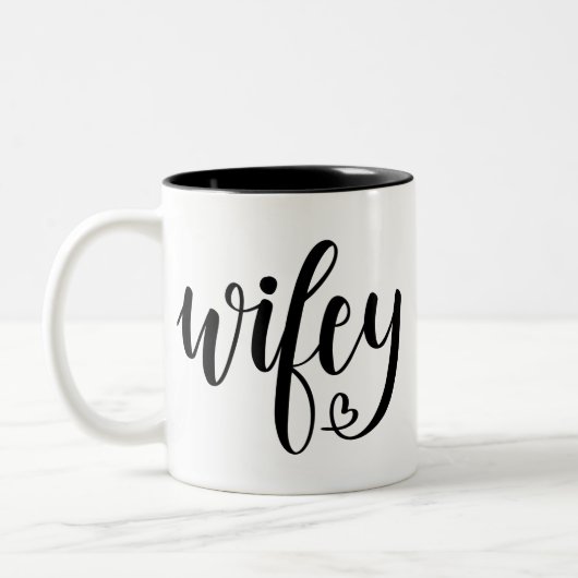 2 Couleurs Tasse de café de Wifey (Gauche)