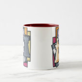2 Couleurs Tasse de café d'échecs (Centre)