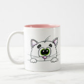 2 Couleurs Tasse de café décousue d'Itty Kitty (Gauche)