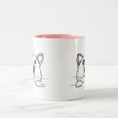 2 Couleurs Tasse de café décousue d'Itty Kitty (Centre)
