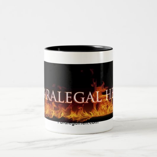 2 Couleurs Tasse de café d'enfer de paralégal (Centre)