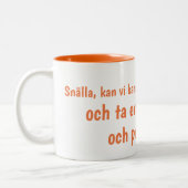 2 Couleurs Tasse de café d'entretiens de paix (Gauche)