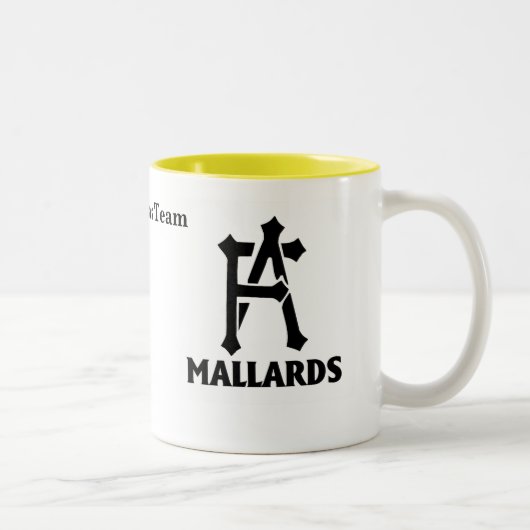 2 Couleurs Tasse de café d'équipe de canards (Droit)
