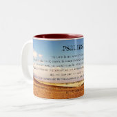 2 Couleurs Tasse de café des psaumes 23 (Devant gauche)