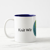 2 Couleurs Tasse de café d'esprit de Knit (Gauche)