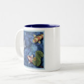 2 Couleurs Tasse de café d'étang de Koi (Devant gauche)