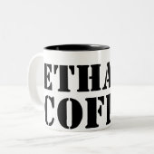 2 Couleurs Tasse de café d'Ethan (Devant gauche)