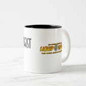 2 Couleurs Tasse de café d'Intoxicologist (Devant droit)