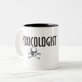 2 Couleurs Tasse de café d'Intoxicologist (Devant gauche)