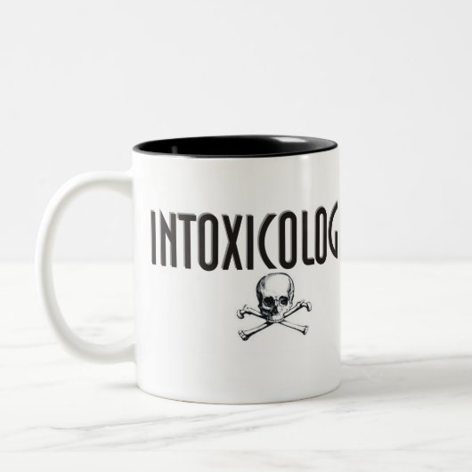 2 Couleurs Tasse de café d'Intoxicologist (Gauche)