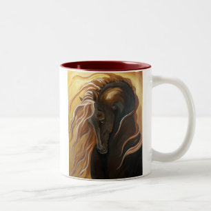 2 Couleurs Tasse de café d'or de ton du frison deux