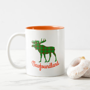 2 Couleurs tasse de café d'orignal de Terre-Neuve