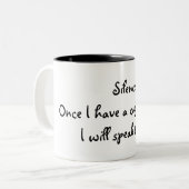 2 Couleurs Tasse de café drôle (Devant gauche)