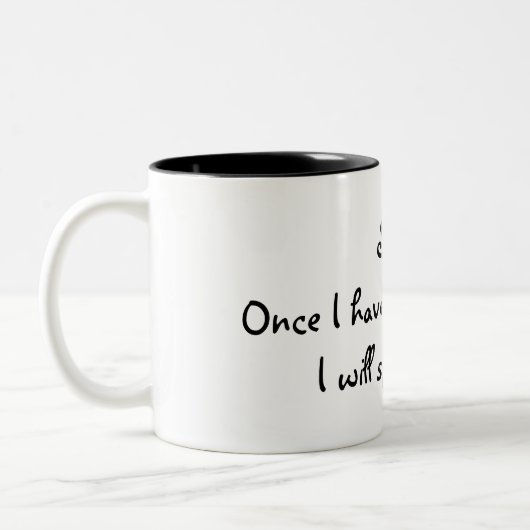 2 Couleurs Tasse de café drôle (Gauche)