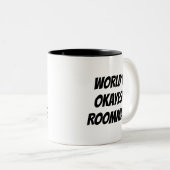 2 Couleurs Tasse de café drôle de citation de compagnon de (Devant droit)