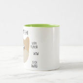 2 Couleurs Tasse de café drôle de Meme de "doge" (Centre)