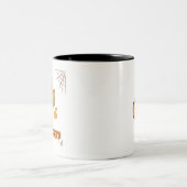 2 Couleurs Tasse de café drôle de squelette d'Halloween (Centre)