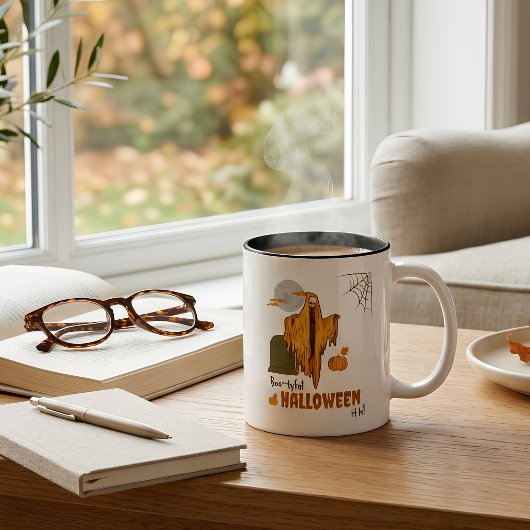 2 Couleurs Tasse de café drôle de squelette d'Halloween