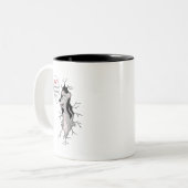 2 Couleurs Tasse de café drôle : Qui a déplacé mon fromage ? (Devant gauche)