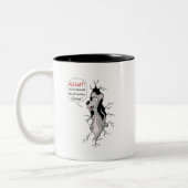 2 Couleurs Tasse de café drôle : Qui a déplacé mon fromage ? (Gauche)