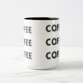 2 Couleurs Tasse de CAFÉ du CAFÉ COFEE - customisée (Centre)