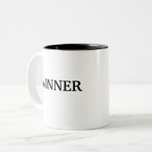 2 Couleurs Tasse de café du gagnant (Devant gauche)