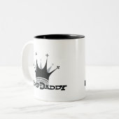 2 Couleurs Tasse de café du Roi Daddy (Devant gauche)